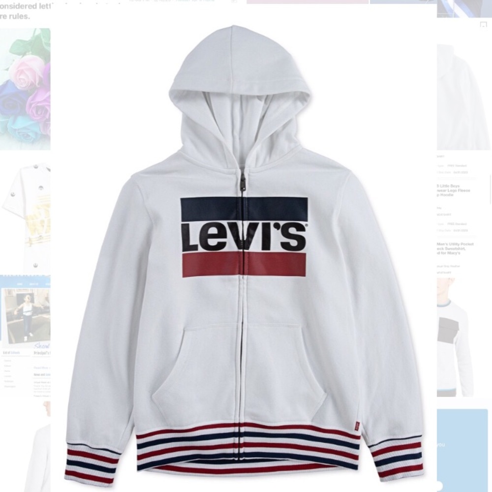 Levi's 👦🏻💙 Little Boys Fleece/Hoodie. Size 7.